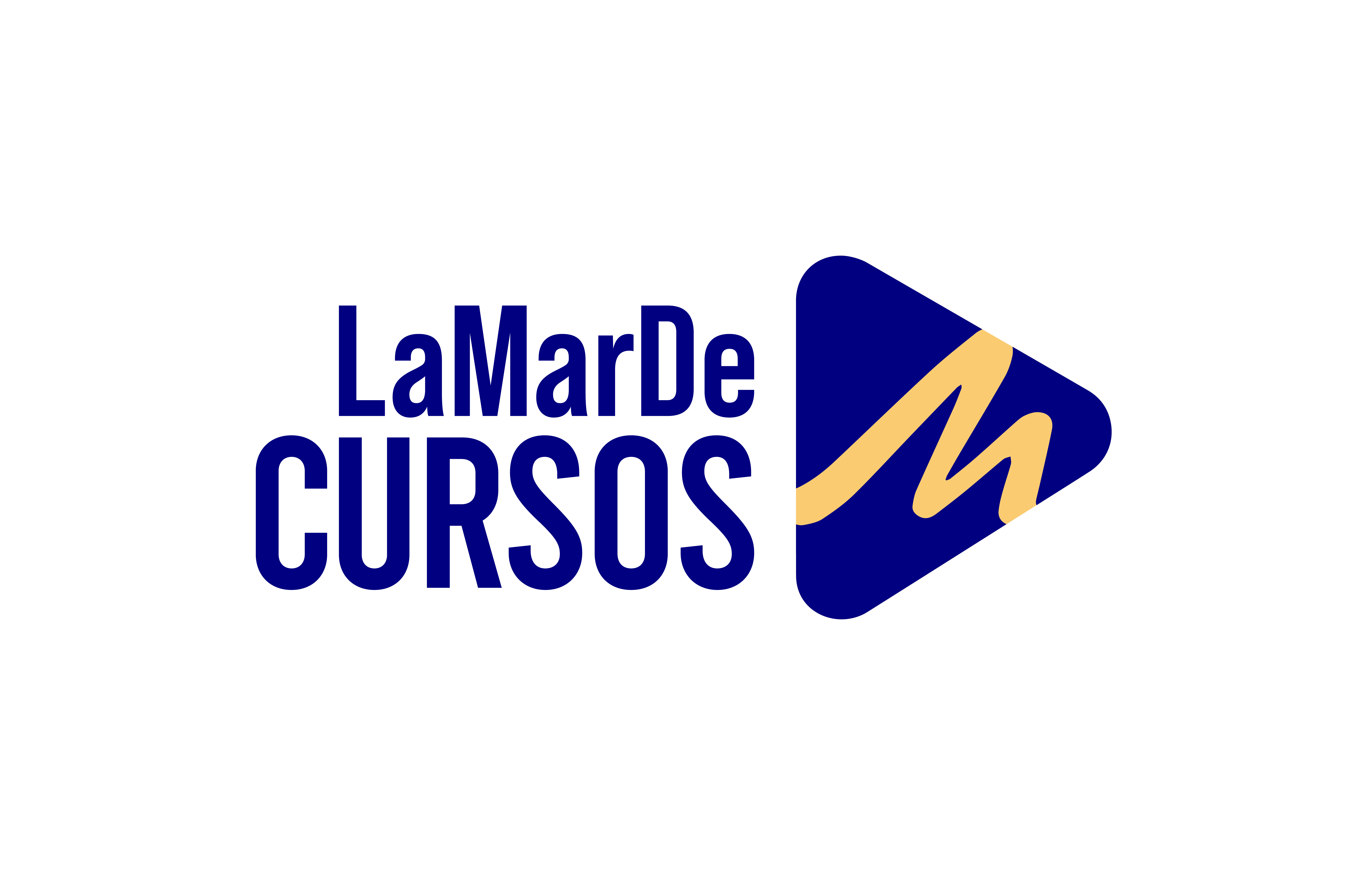 La Mar de Cursos Logo con letras PNG